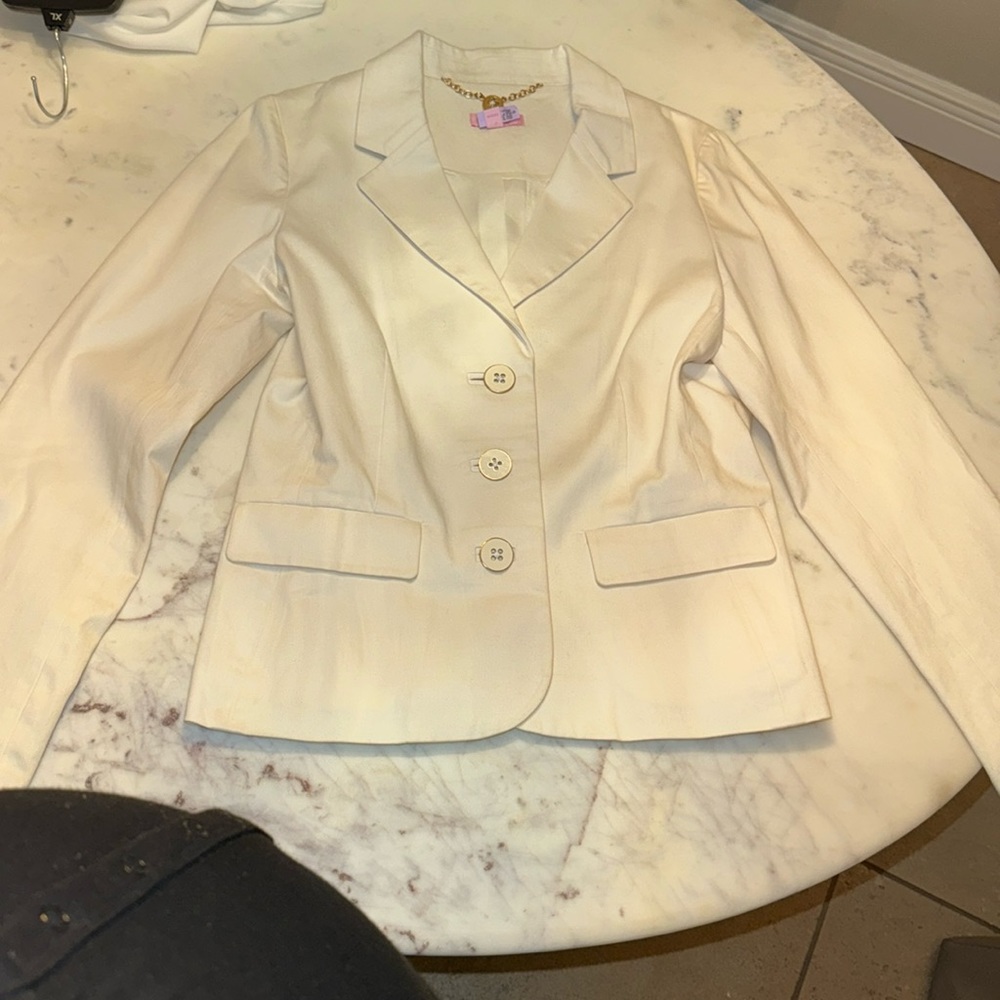 Lilly Pulitzer eccru/cream blazer